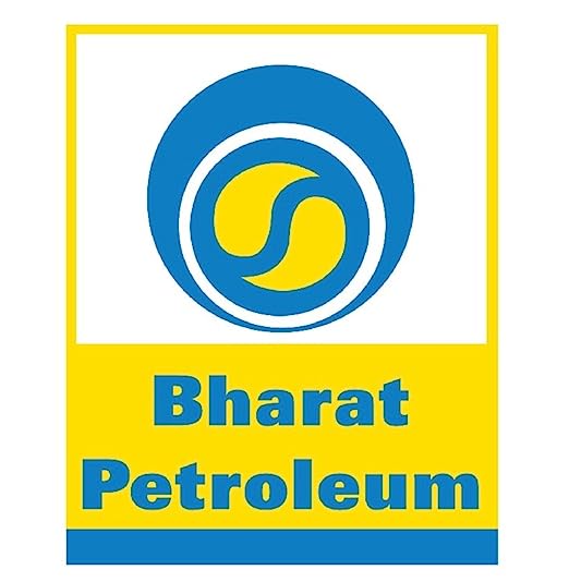 Petrol Pump Self Adhesive Vinyl Logo Stickers (BPCL)