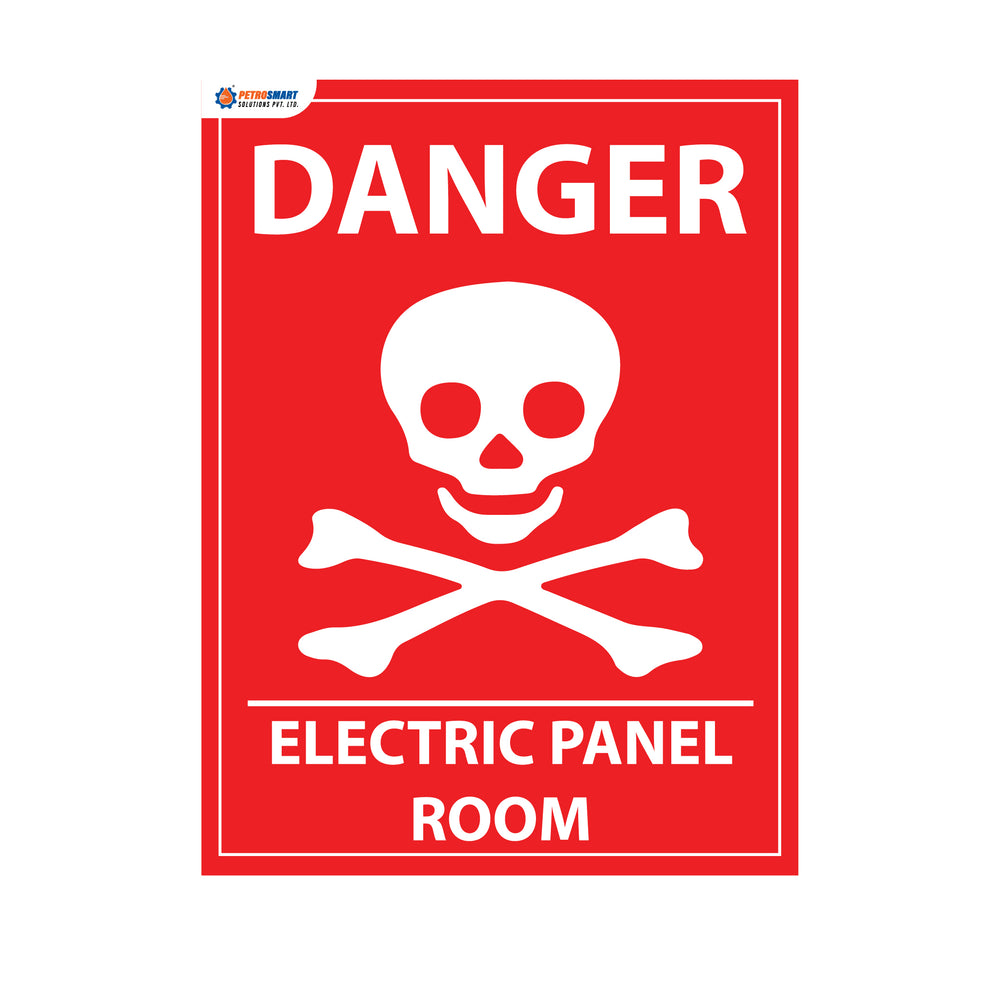Electric Panel Room Safety Sticker ( Self adhesive sticker)