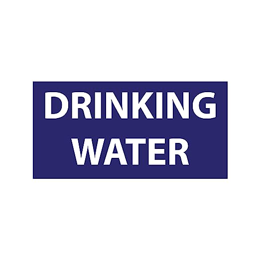 Drinking Water Safety and Warning Sign Board ( 30x15 cm )