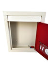 Letter Box for Home, Office, Hospital, petrolpump, Multi use with Key Lock, (Red & White)