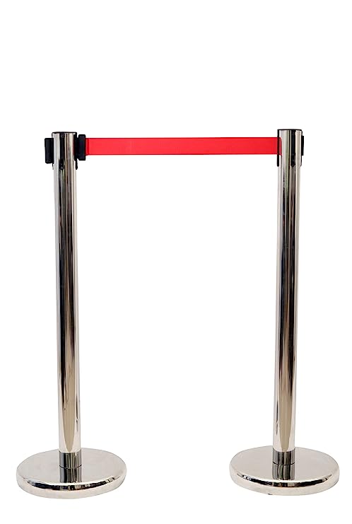 Crowd Control Manager Heavy Duty Pure Stainless Steel (Set of 2 Piece)