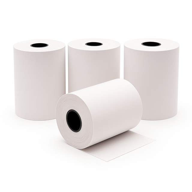 Thermal Paper Rolls for Billing Machines, Petrol Pump, Hotel and Shopping Mall ( 50 GSM ) - Pack of 100