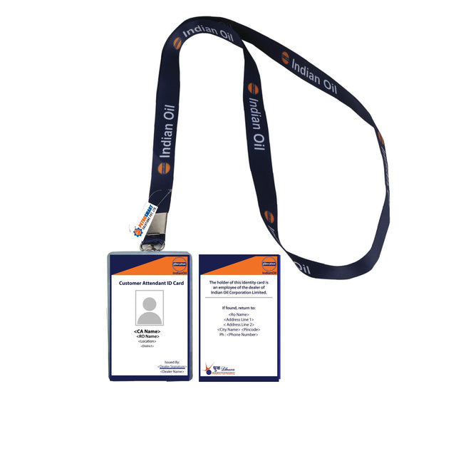 IOCL Dhruva  PVC ID card with Plastic Covering