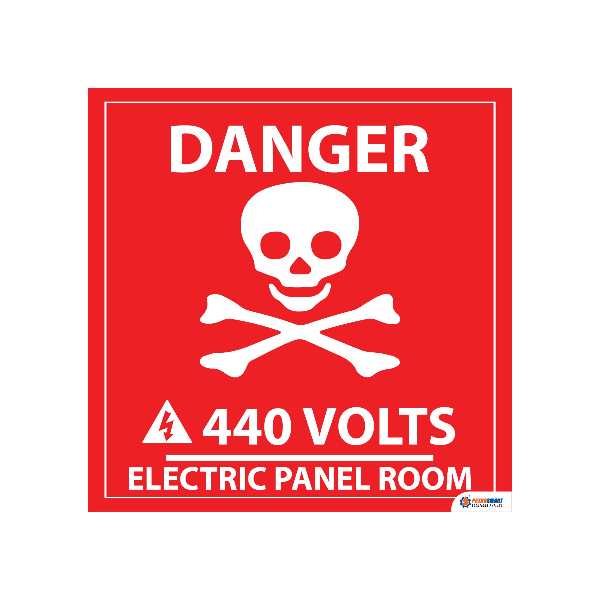 Electric Panel Room Safety Sticker ( Self adhesive sticker ...