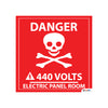 Electric Panel Room Safety Sticker ( Self adhesive sticker)